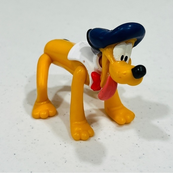 Other - Vintage 1993 Pluto with Beret Action Figure Toy Disney Epcot Center